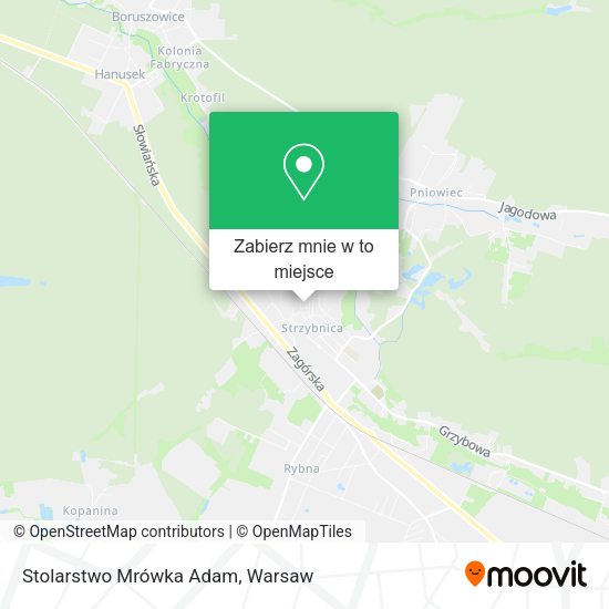 Mapa Stolarstwo Mrówka Adam