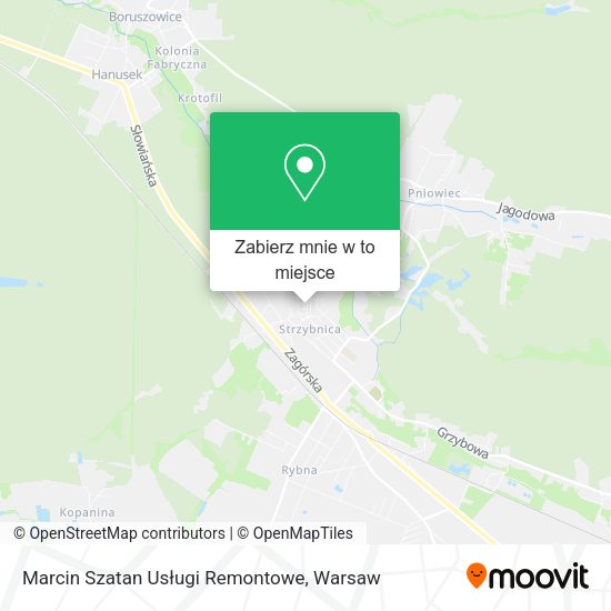 Mapa Marcin Szatan Usługi Remontowe