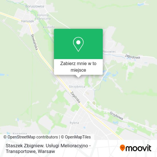 Mapa Staszek Zbigniew. Usługi Melioracyjno - Transportowe