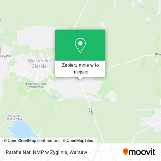 Mapa Parafia Nar. NMP w Żyglinie