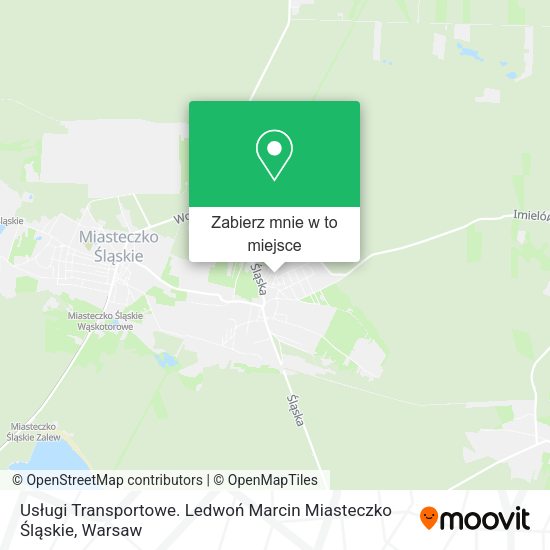 Mapa Usługi Transportowe. Ledwoń Marcin Miasteczko Śląskie