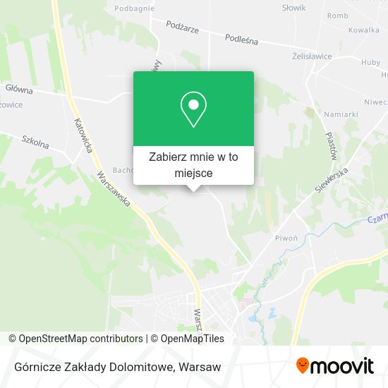 Mapa Górnicze Zakłady Dolomitowe