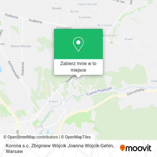 Mapa Korona s.c. Zbigniew Wójcik Joanna Wójcik-Gehin