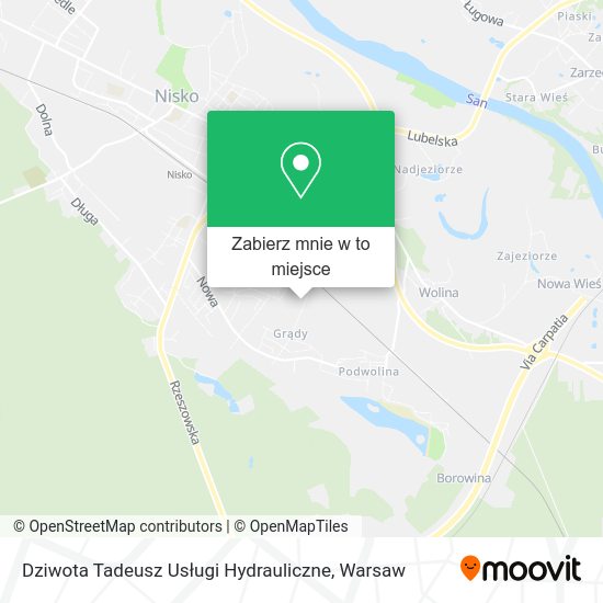 Mapa Dziwota Tadeusz Usługi Hydrauliczne