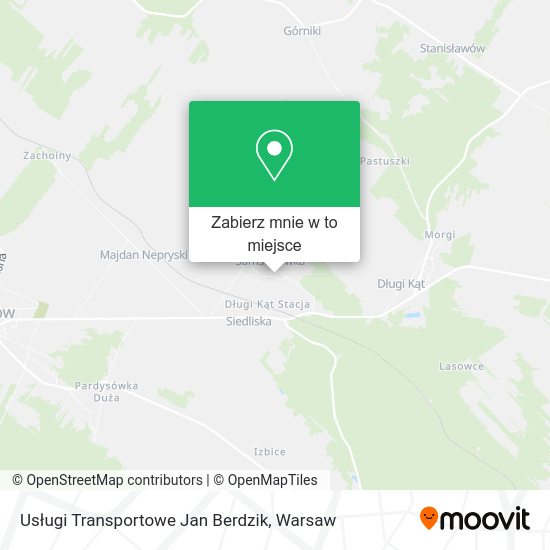 Mapa Usługi Transportowe Jan Berdzik