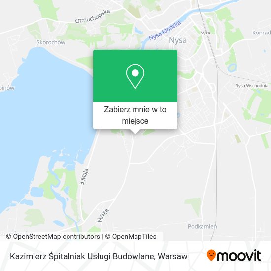 Mapa Kazimierz Śpitalniak Usługi Budowlane