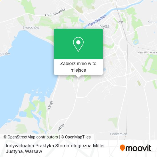 Mapa Indywidualna Praktyka Stomatologiczna Miller Justyna