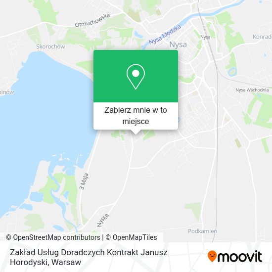 Mapa Zakład Usług Doradczych Kontrakt Janusz Horodyski