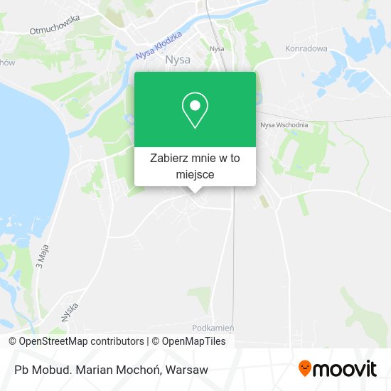 Mapa Pb Mobud. Marian Mochoń