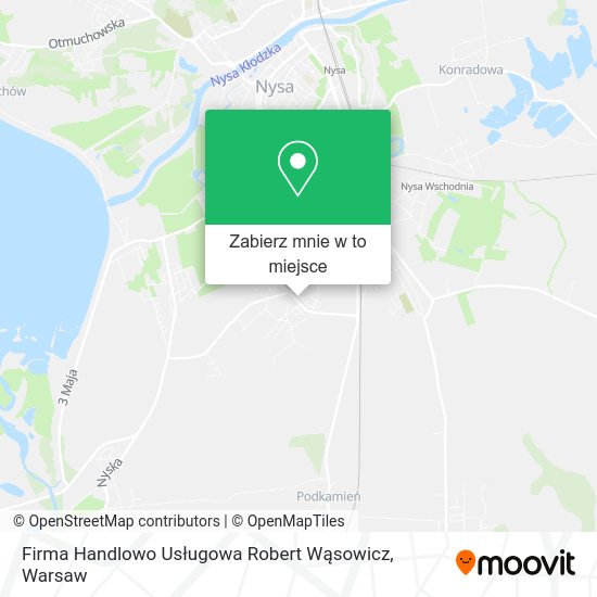 Mapa Firma Handlowo Usługowa Robert Wąsowicz