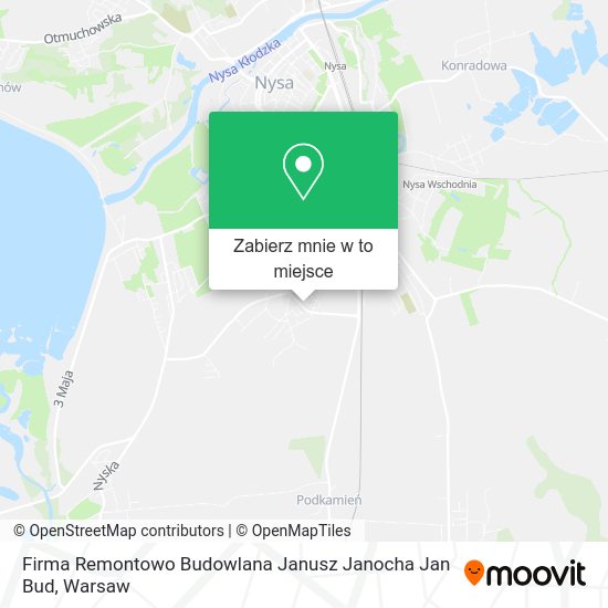 Mapa Firma Remontowo Budowlana Janusz Janocha Jan Bud