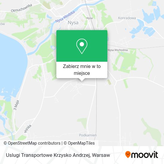 Mapa Uslugi Transportowe Krzysko Andrzej