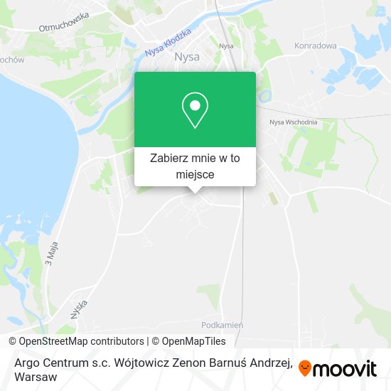 Mapa Argo Centrum s.c. Wójtowicz Zenon Barnuś Andrzej