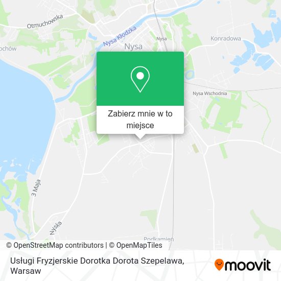 Mapa Usługi Fryzjerskie Dorotka Dorota Szepelawa