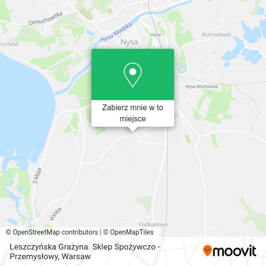 Mapa Leszczyńska Grażyna. Sklep Spożywczo - Przemysłowy