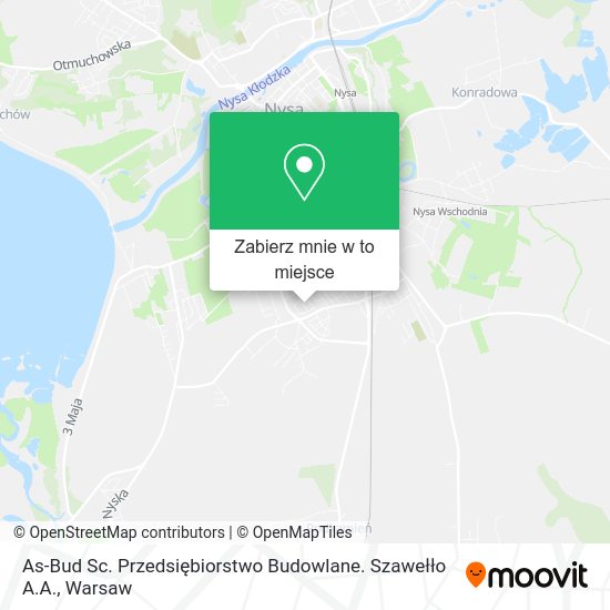 Mapa As-Bud Sc. Przedsiębiorstwo Budowlane. Szawełło A.A.