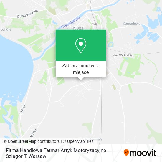 Mapa Firma Handlowa Tatmar Artyk Motoryzacyjne Szlagor T