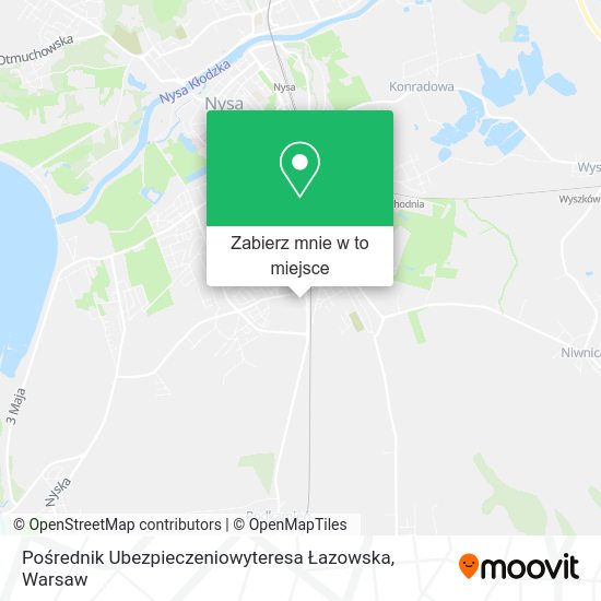 Mapa Pośrednik Ubezpieczeniowyteresa Łazowska