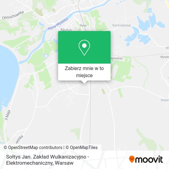 Mapa Sołtys Jan. Zakład Wulkanizacyjno - Elektromechaniczny