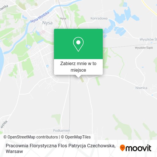 Mapa Pracownia Florystyczna Flos Patrycja Czechowska