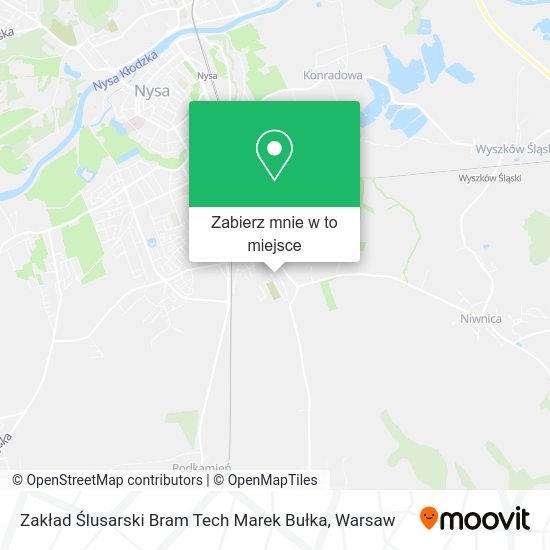 Mapa Zakład Ślusarski Bram Tech Marek Bułka