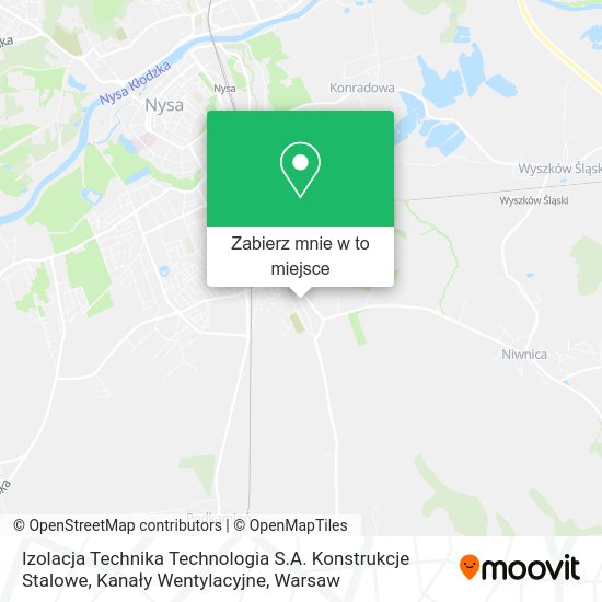 Mapa Izolacja Technika Technologia S.A. Konstrukcje Stalowe, Kanały Wentylacyjne