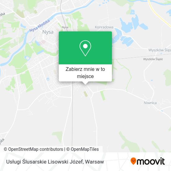 Mapa Usługi Ślusarskie Lisowski Józef