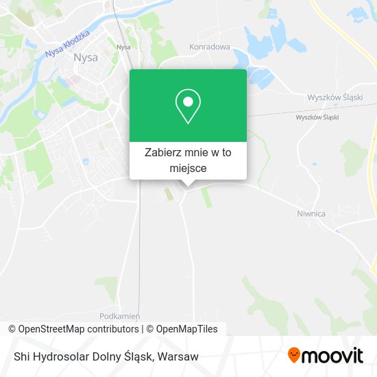 Mapa Shi Hydrosolar Dolny Śląsk