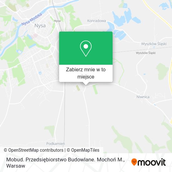 Mapa Mobud. Przedsiębiorstwo Budowlane. Mochoń M.