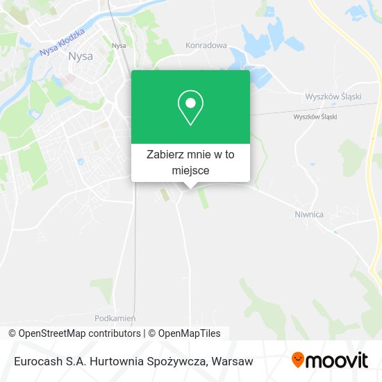 Mapa Eurocash S.A. Hurtownia Spożywcza