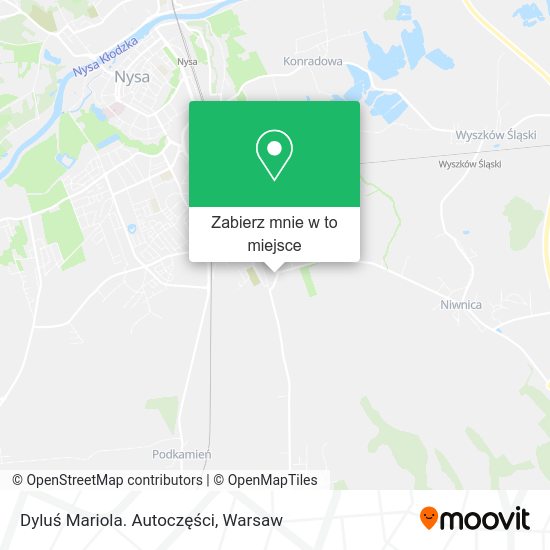 Mapa Dyluś Mariola. Autoczęści