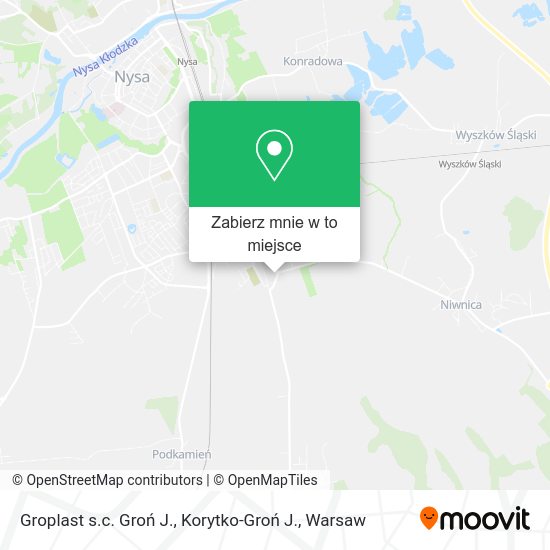 Mapa Groplast s.c. Groń J., Korytko-Groń J.