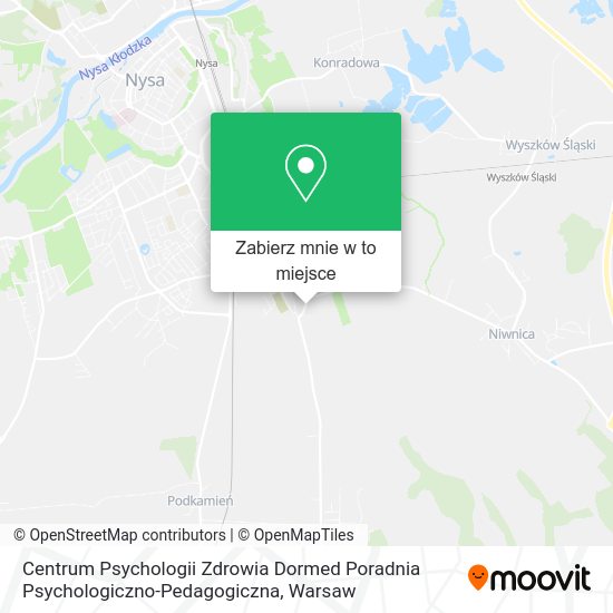 Mapa Centrum Psychologii Zdrowia Dormed Poradnia Psychologiczno-Pedagogiczna