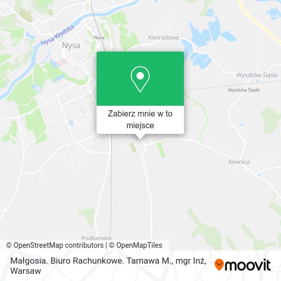 Mapa Małgosia. Biuro Rachunkowe. Tarnawa M., mgr Inż