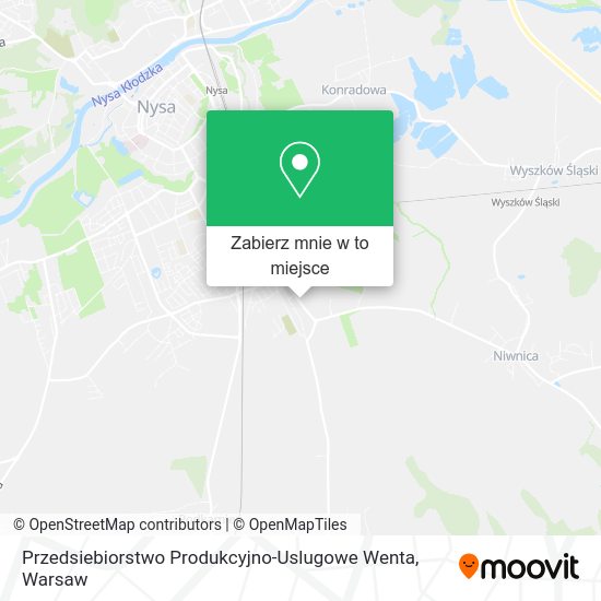 Mapa Przedsiebiorstwo Produkcyjno-Uslugowe Wenta