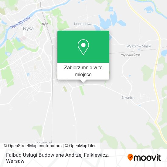 Mapa Falbud Usługi Budowlane Andrzej Falkiewicz