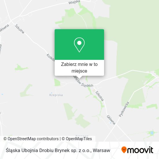 Mapa Śląska Ubojnia Drobiu Brynek sp. z o.o.