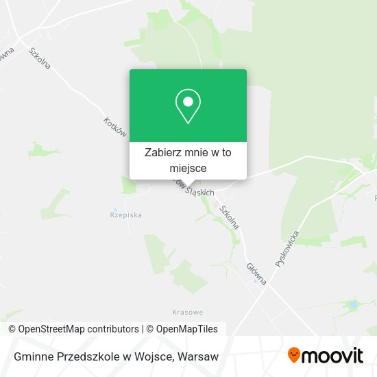 Mapa Gminne Przedszkole w Wojsce