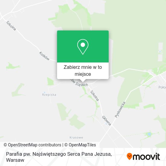 Mapa Parafia pw. Najświętszego Serca Pana Jezusa