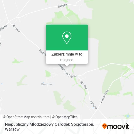 Mapa Niepubliczny Młodzieżowy Ośrodek Socjoterapii