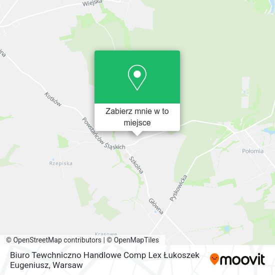 Mapa Biuro Tewchniczno Handlowe Comp Lex Łukoszek Eugeniusz