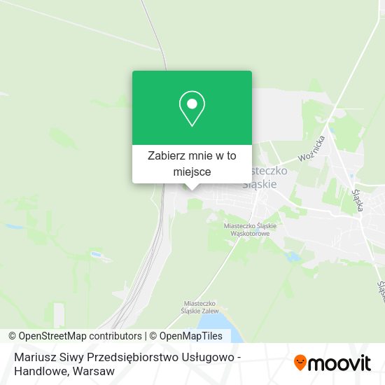 Mapa Mariusz Siwy Przedsiębiorstwo Usługowo - Handlowe