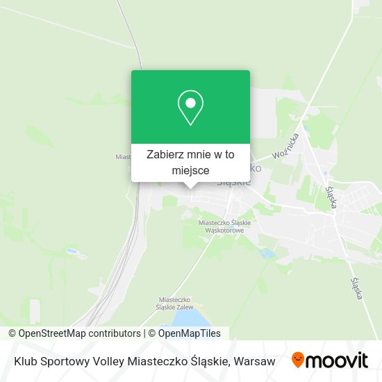 Mapa Klub Sportowy Volley Miasteczko Śląskie