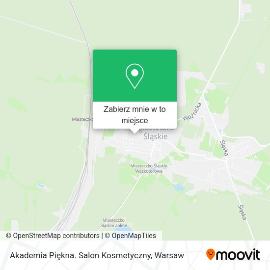 Mapa Akademia Piękna. Salon Kosmetyczny