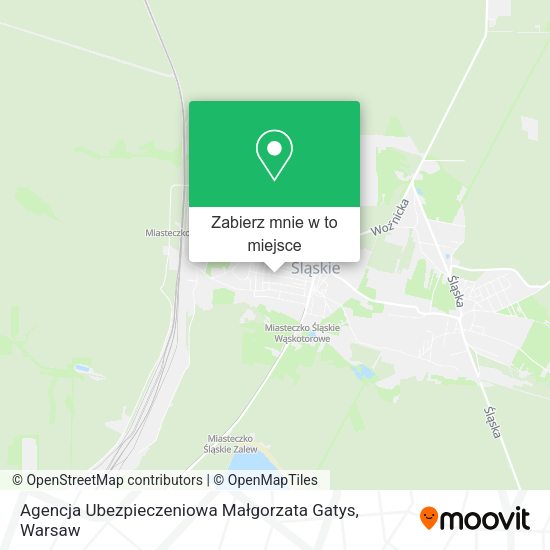 Mapa Agencja Ubezpieczeniowa Małgorzata Gatys