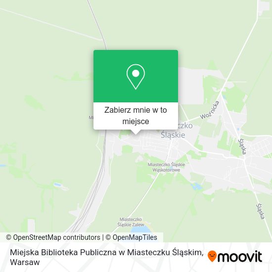 Mapa Miejska Biblioteka Publiczna w Miasteczku Śląskim