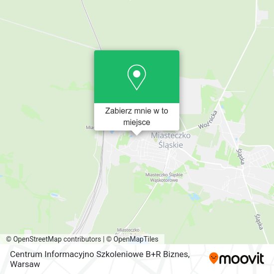 Mapa Centrum Informacyjno Szkoleniowe B+R Biznes