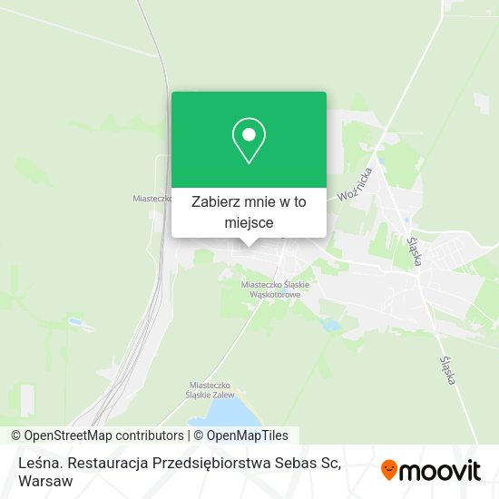 Mapa Leśna. Restauracja Przedsiębiorstwa Sebas Sc