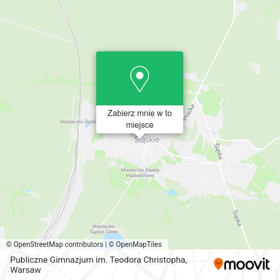 Mapa Publiczne Gimnazjum im. Teodora Christopha