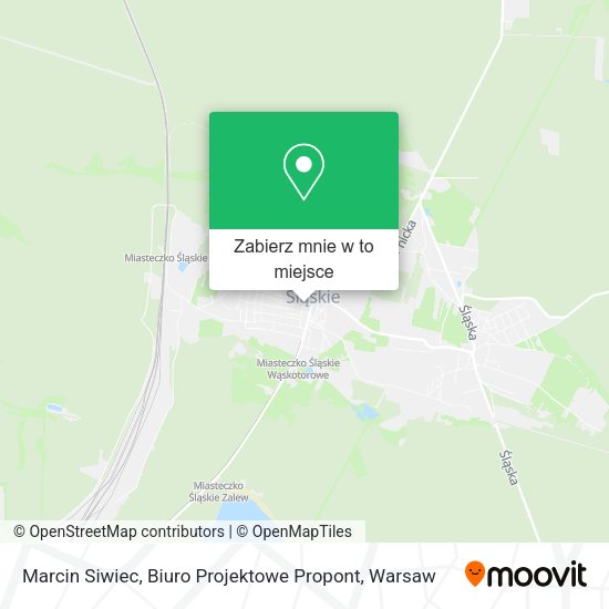 Mapa Marcin Siwiec, Biuro Projektowe Propont